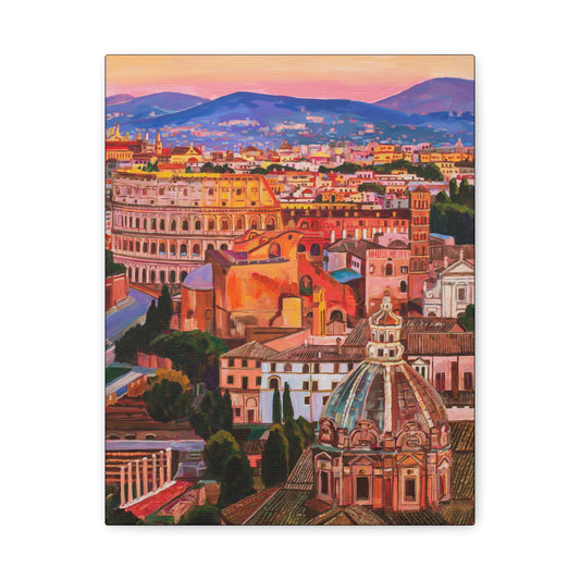 Postcards from Europe: Rome —Matte Canvas, Stretched, 1.25"