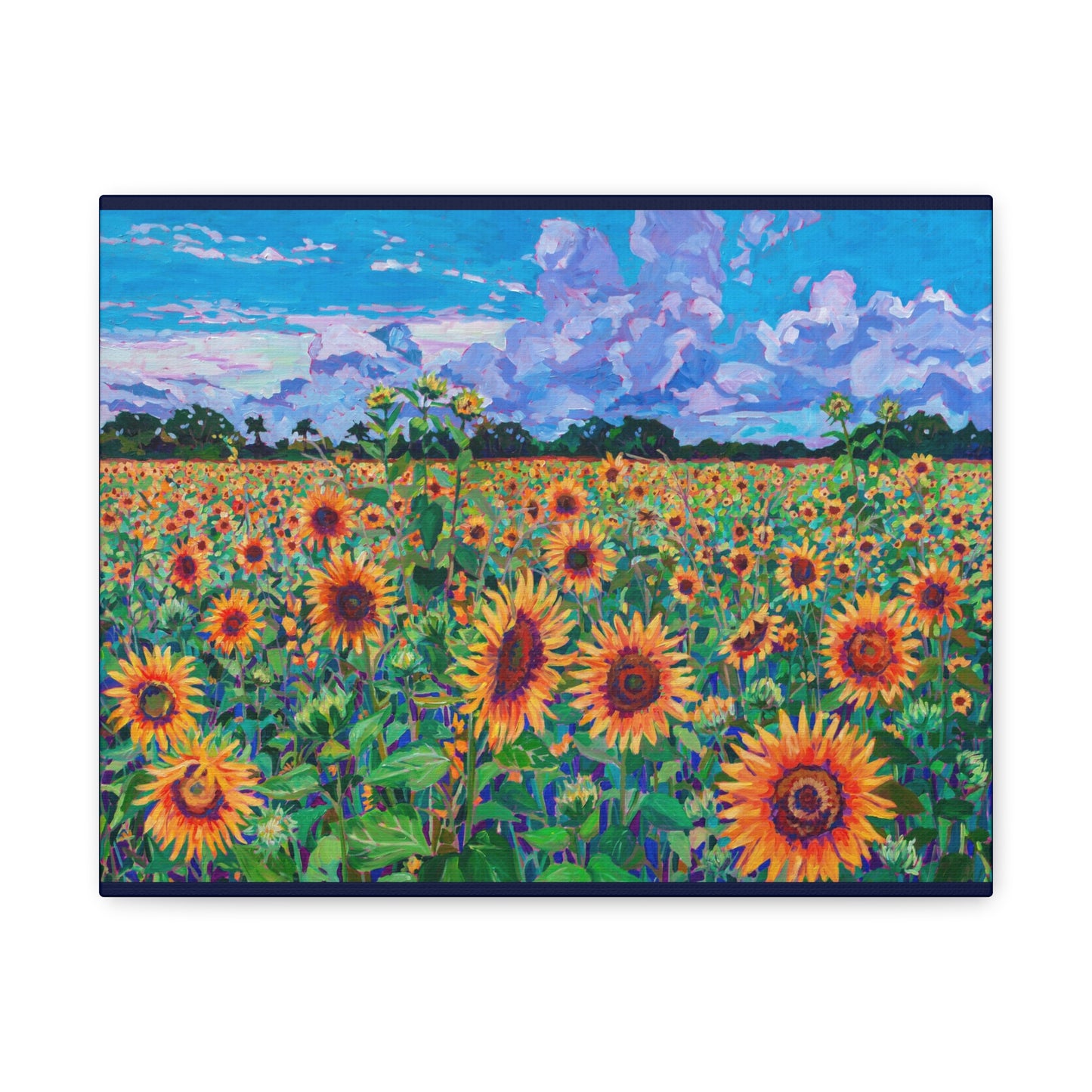 Field of Sunshine Sunflowers—Matte Canvas, Stretched, 1.25"