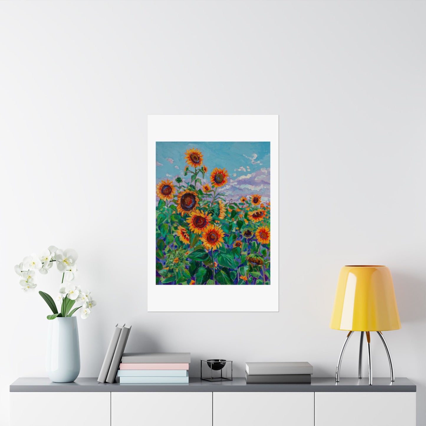 Sunflower field 5 — Fine Art Poster Reproduction