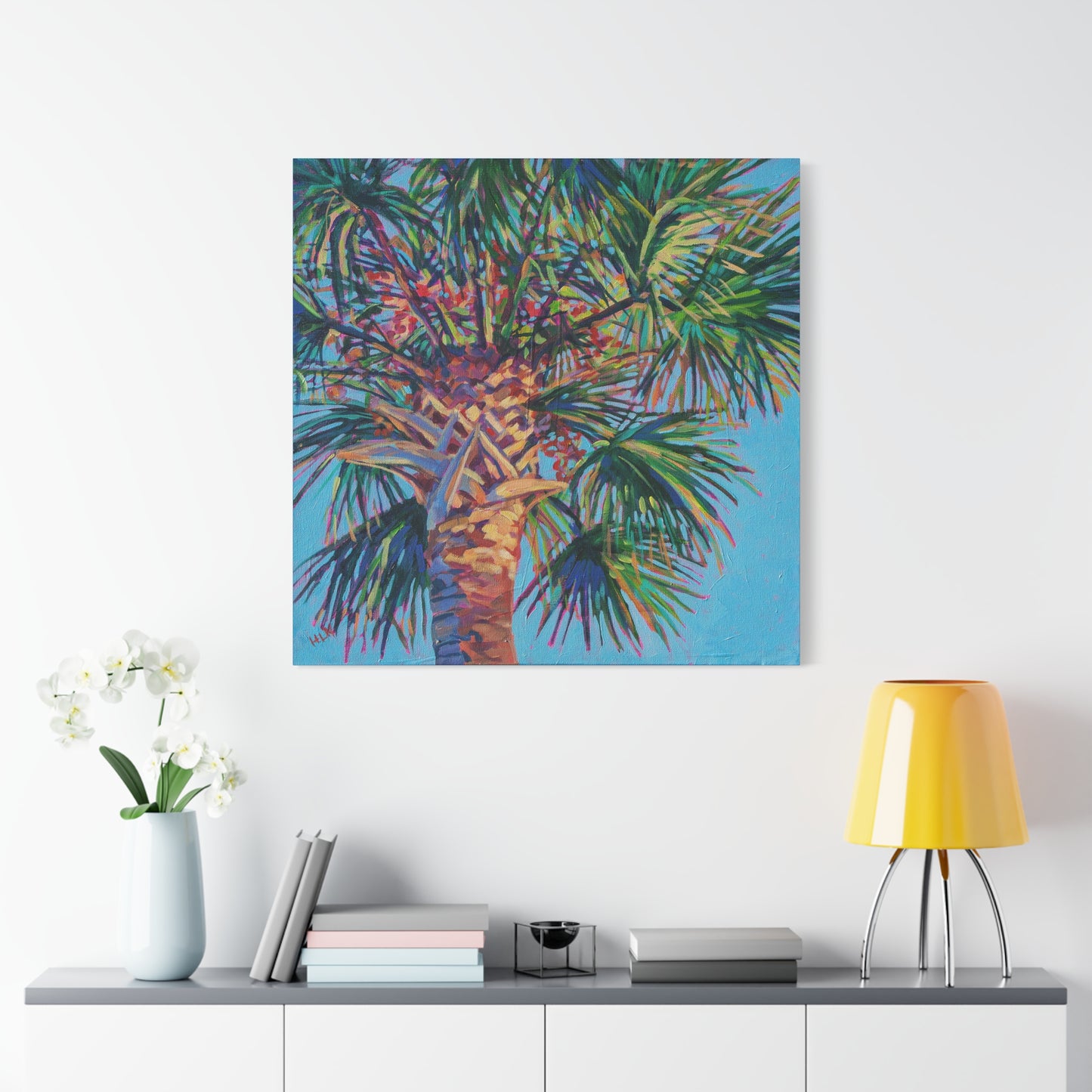 Palm detail #4 —Matte Canvas, Stretched, 1.25"