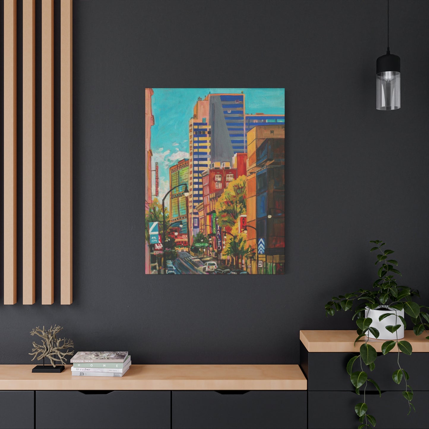 Atlanta Street Scene 2 (Rialto Center for the Arts)—Matte Canvas, Stretched, 1.25"