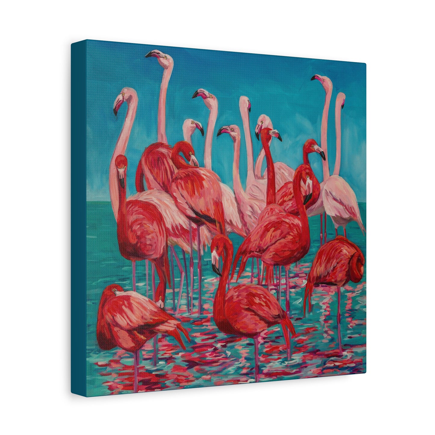 Flamboyance of Flamingos—Matte Canvas, Stretched, 1.25"
