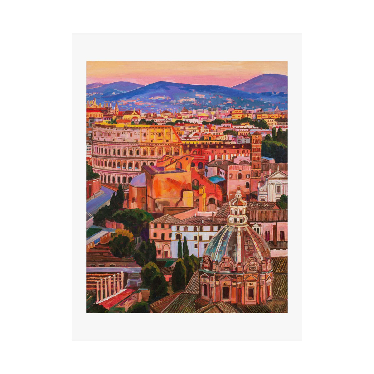 Postcards from Europe: Rome— Fine Art Poster Reproduction