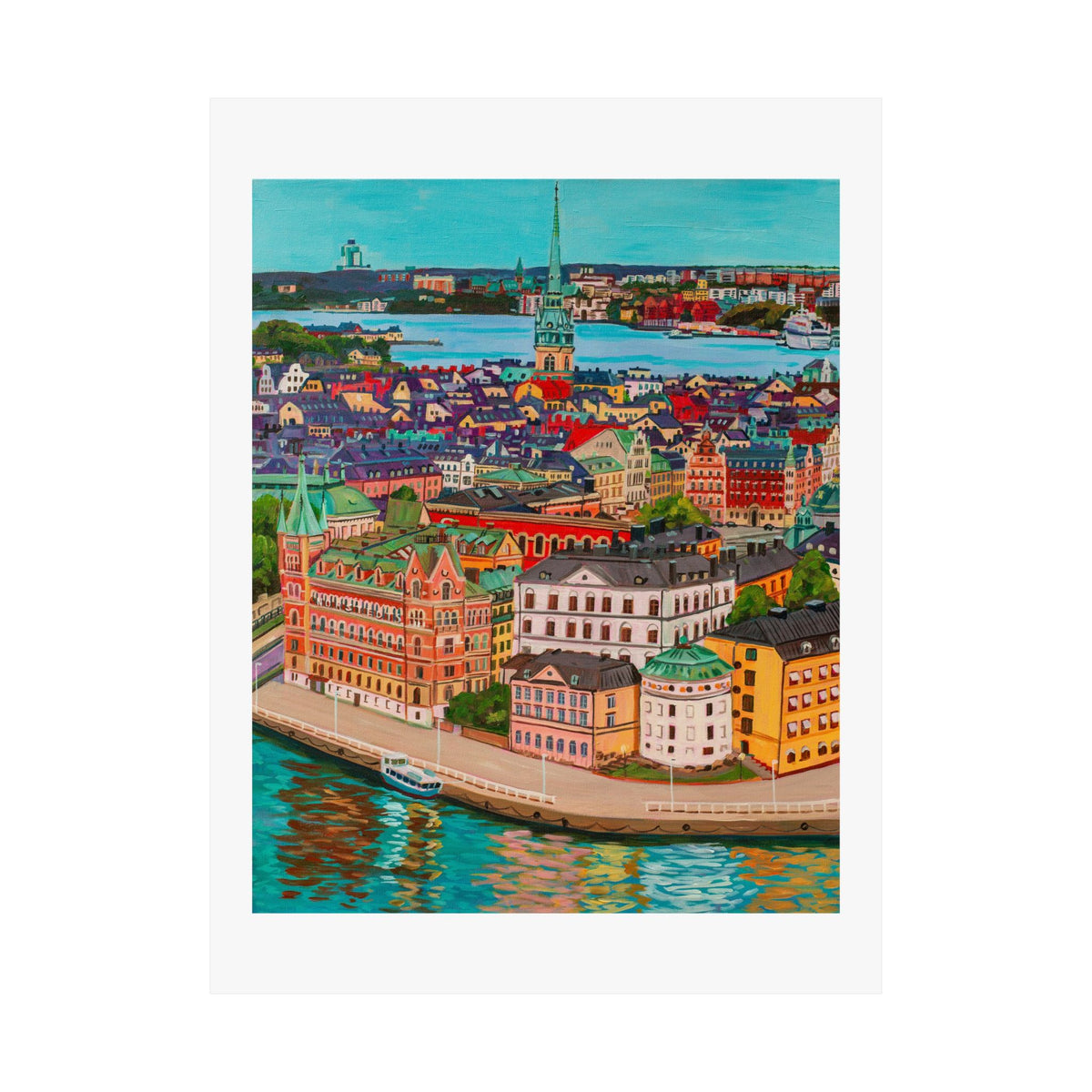 Postcards from Europe: Stockholm— Fine Art Poster Reproduction