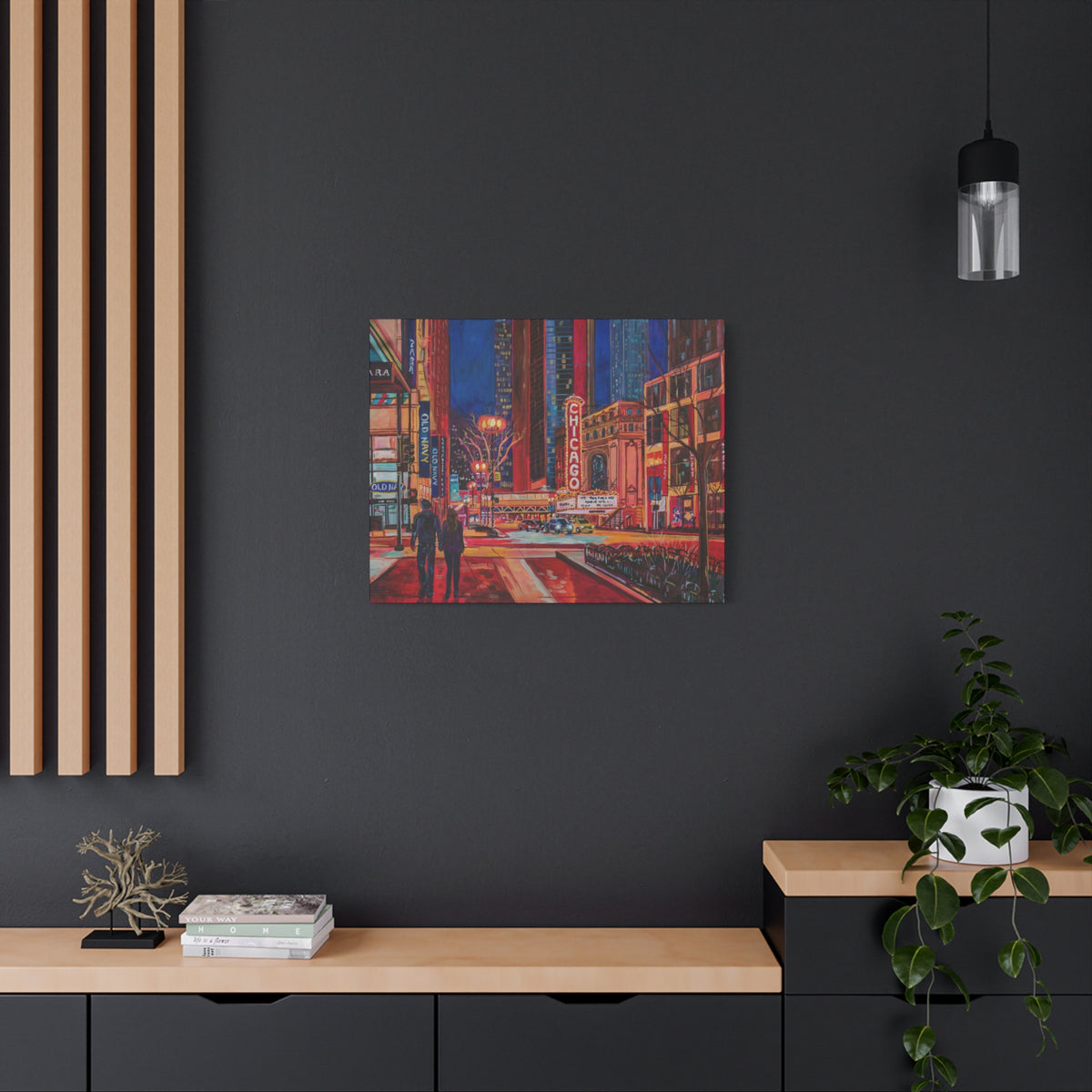 Chicago Theatre—Matte Canvas, Stretched, 1.25"