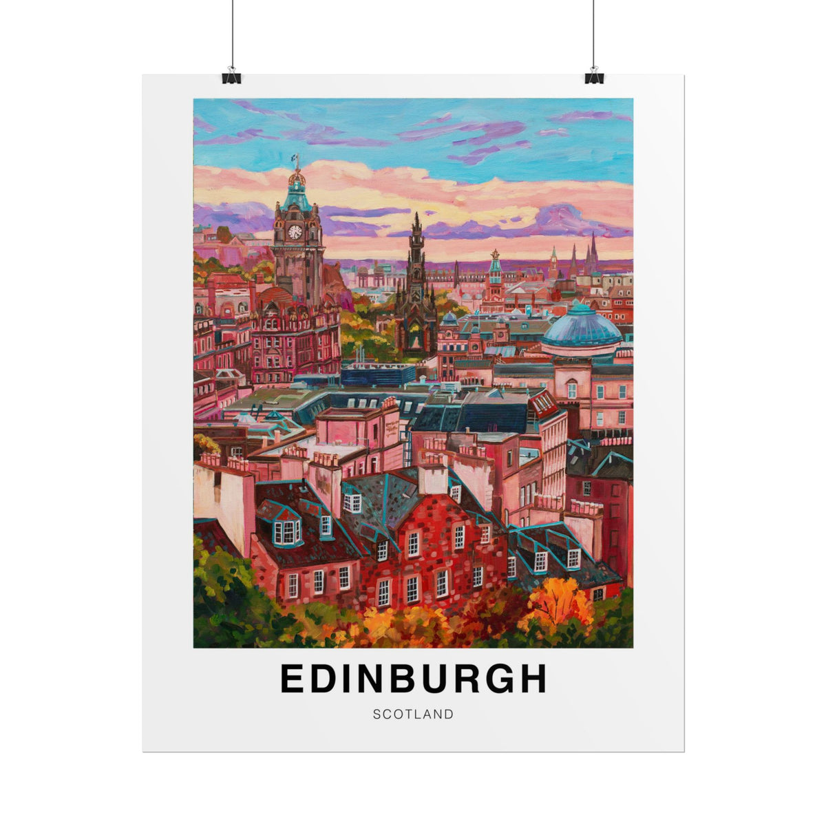 Postcards from Europe- Edinburgh: Travel Posters Souvenirs