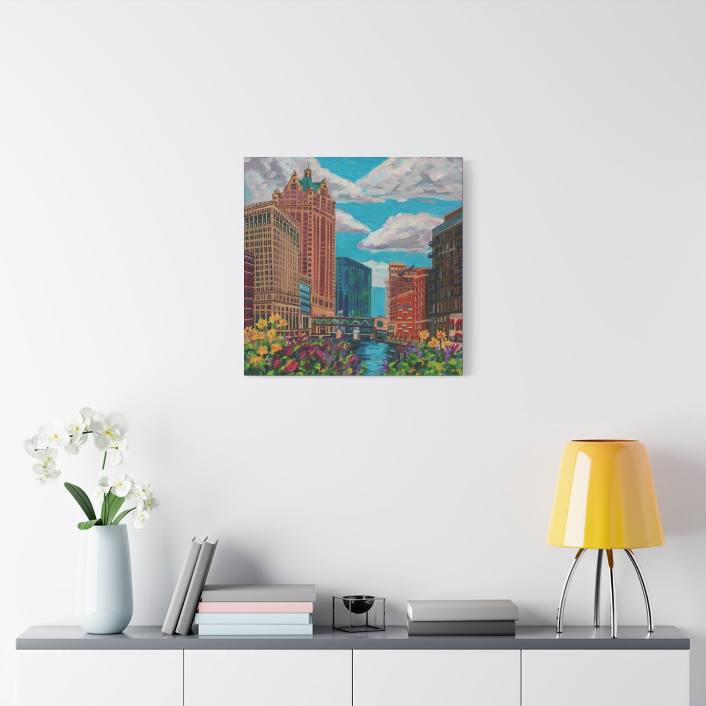 Milwaukee river— Gallery Wrapped Canvas Reproductions