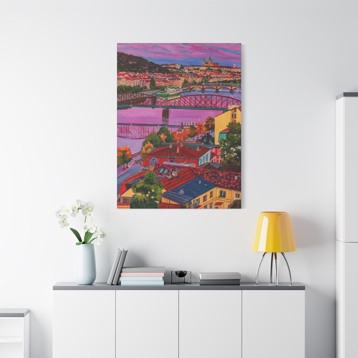 Postcards from Europe: Prague  —Matte Canvas, Stretched, 1.25"