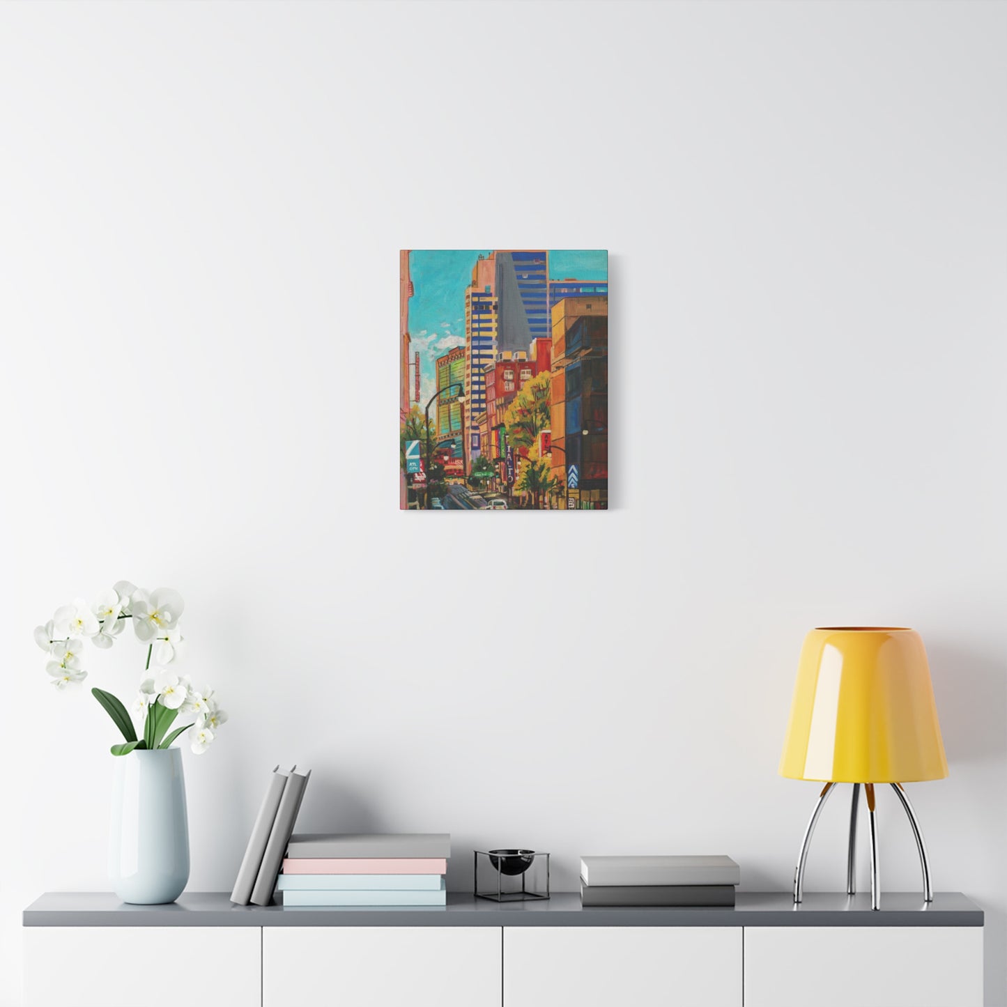 Atlanta Street Scene 2 (Rialto Center for the Arts)—Matte Canvas, Stretched, 1.25"