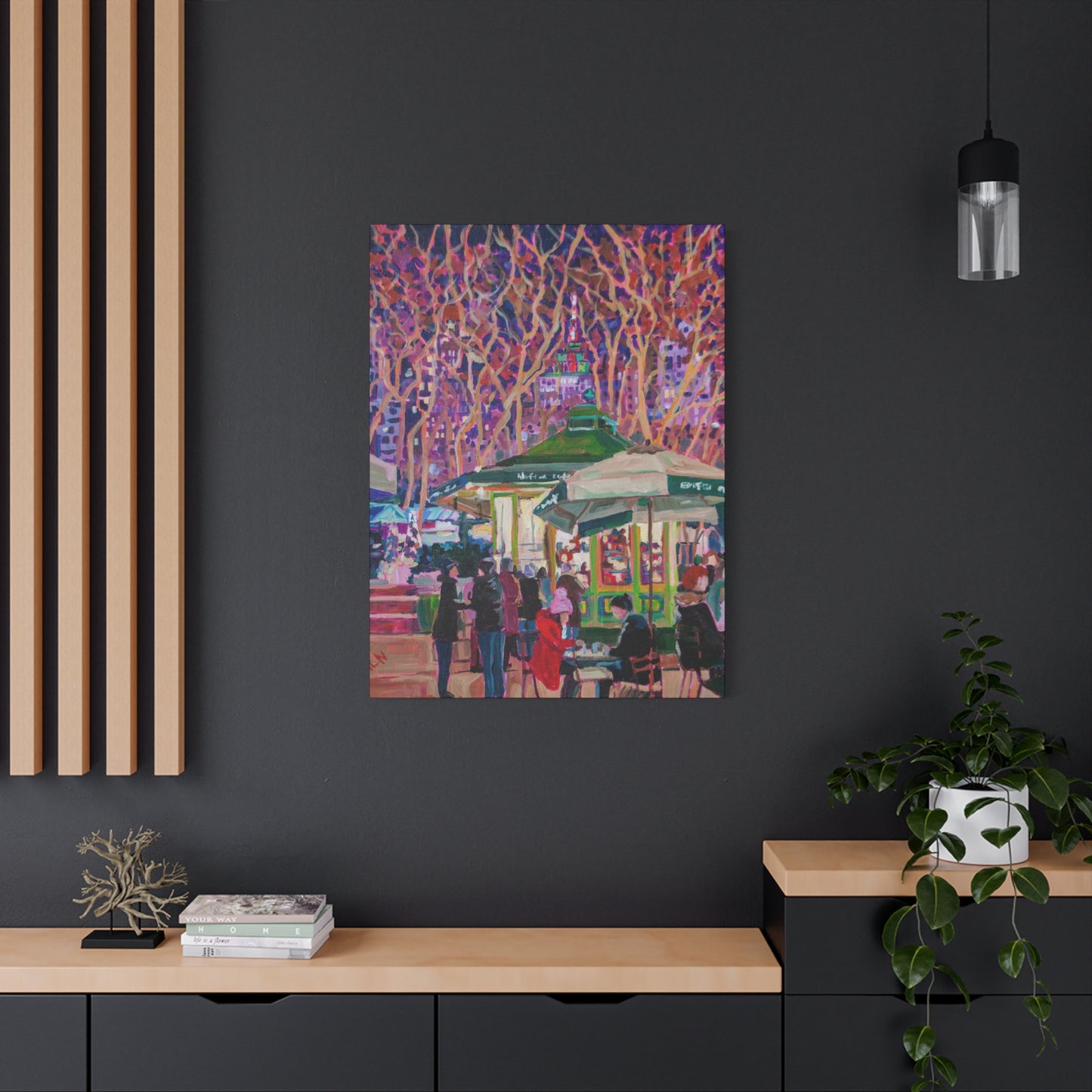 Wafels at Bryant Park- NYC —Matte Canvas, Stretched, 1.25"