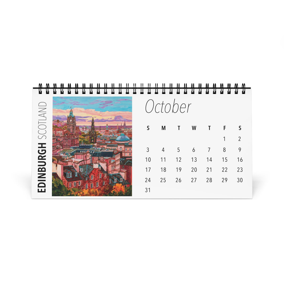 Postcards from Europe 2027 Desktop Calendar