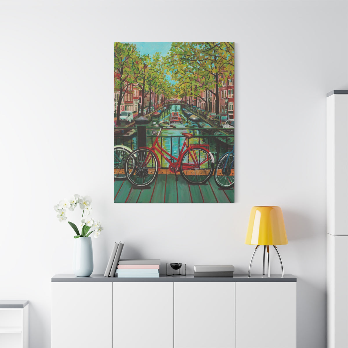 Postcards from Europe: Amsterdam —Matte Canvas, Stretched, 1.25"