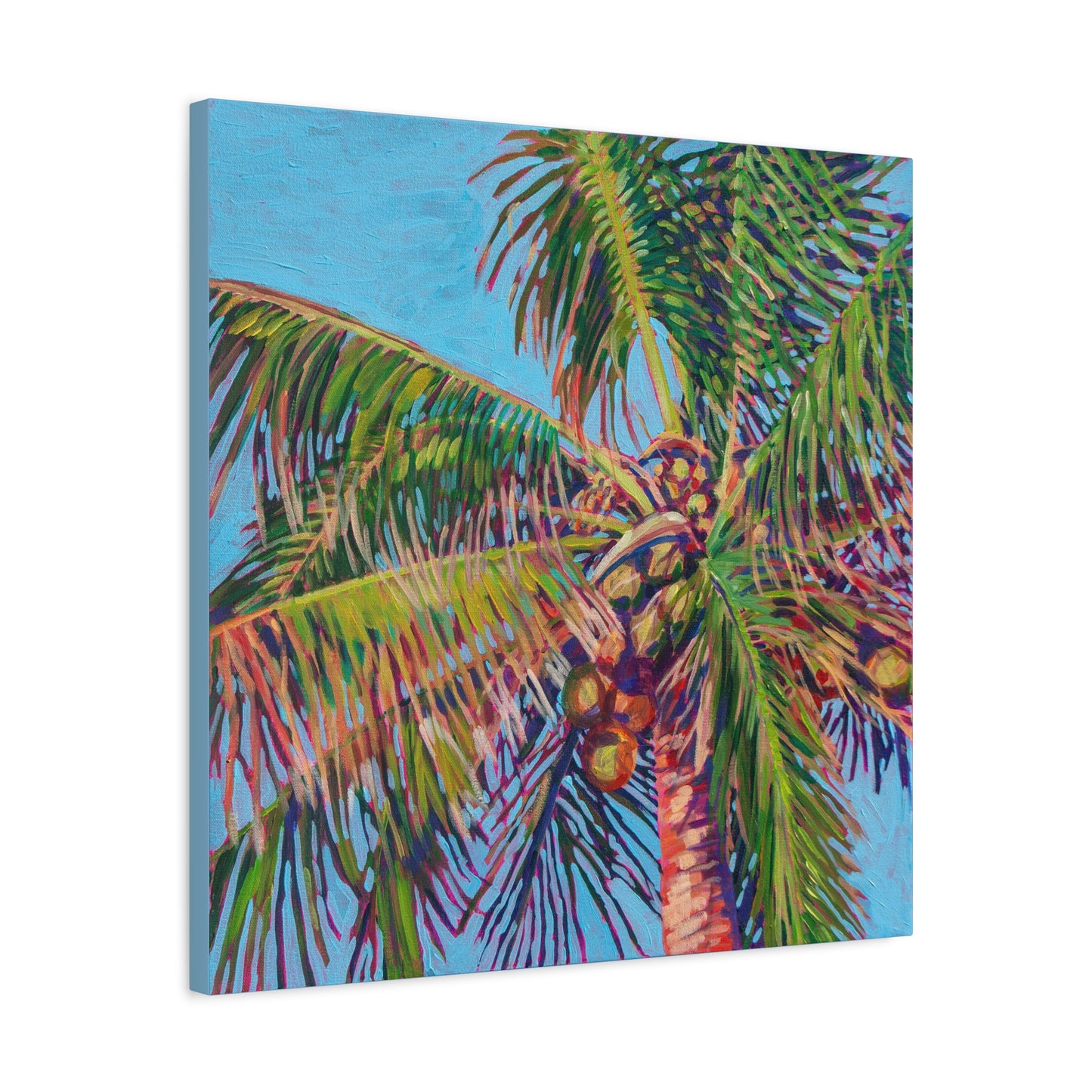 Palm detail #9 —Matte Canvas, Stretched, 1.25"