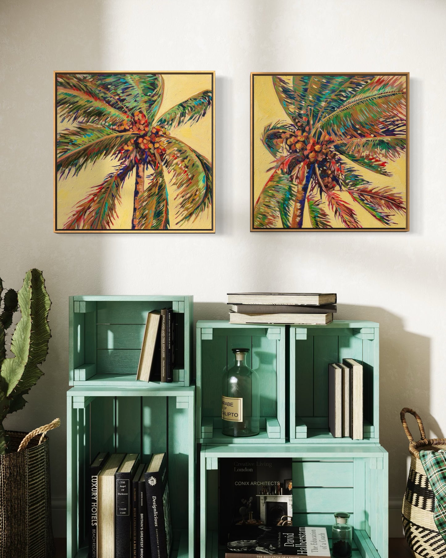 Palm detail #17 (Coconut tree) original painting