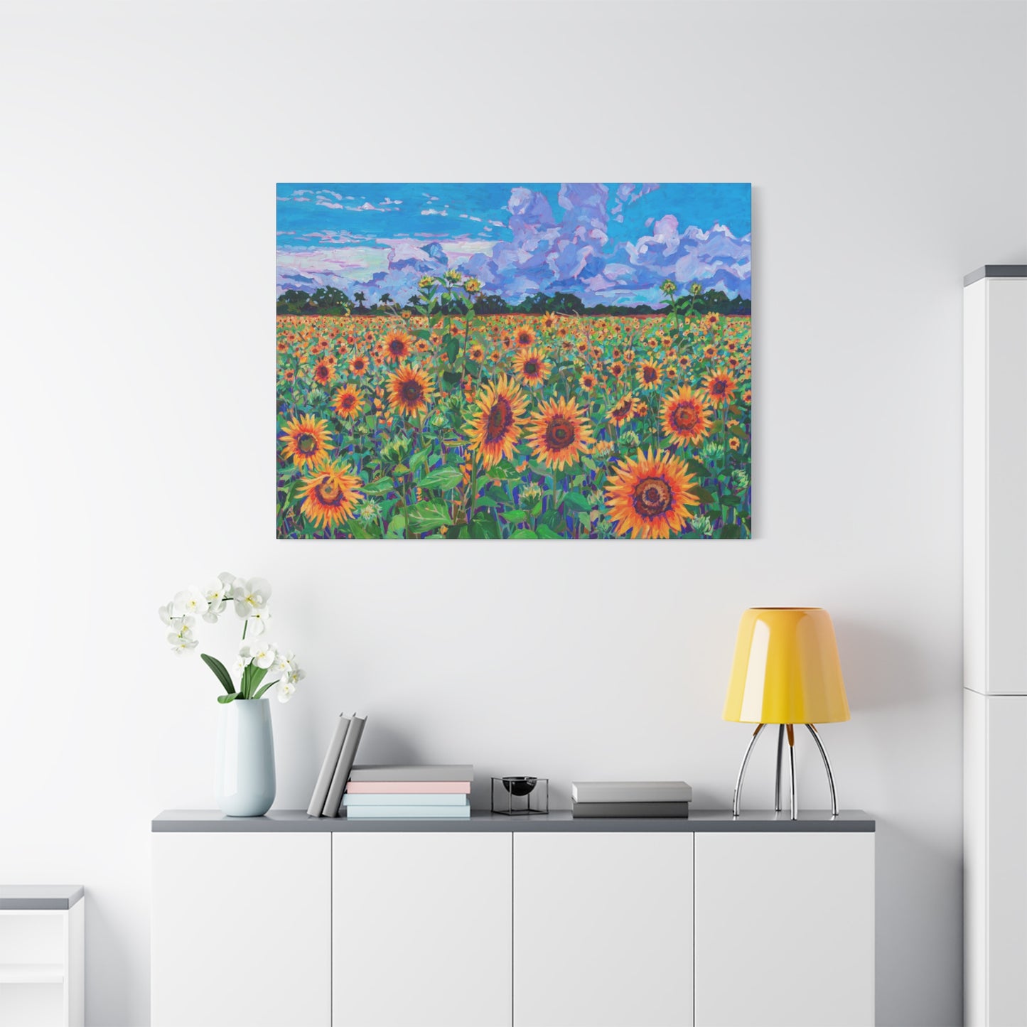 Field of Sunshine Sunflowers—Matte Canvas, Stretched, 1.25"