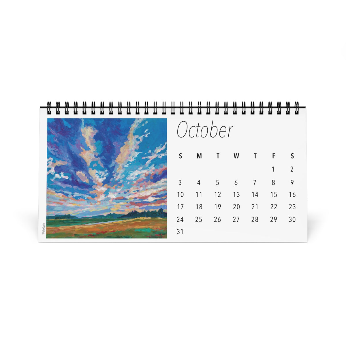Fields and Farmland  2027 Desktop Calendar