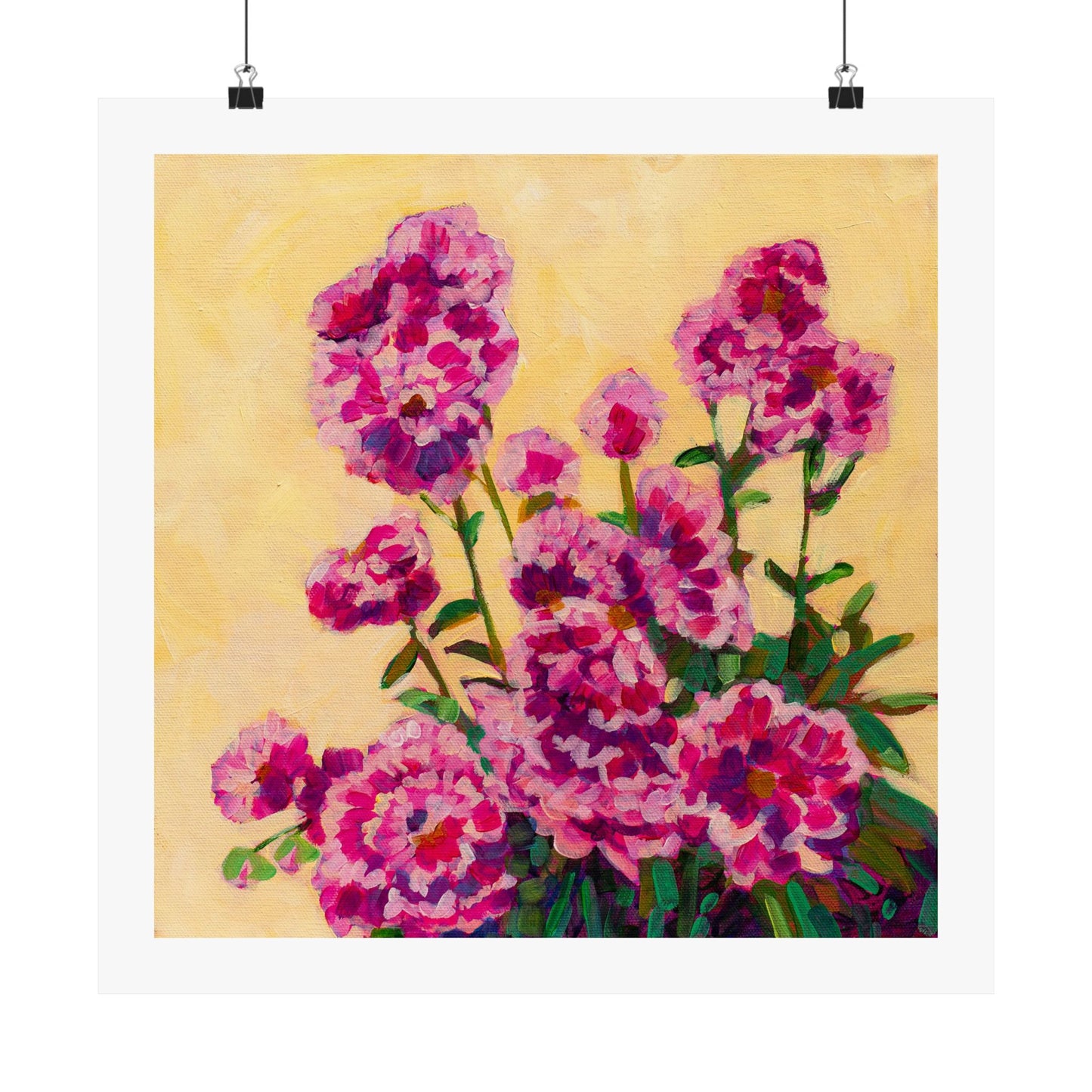 Pink Peonies— Matte Paper Poster Reproduction