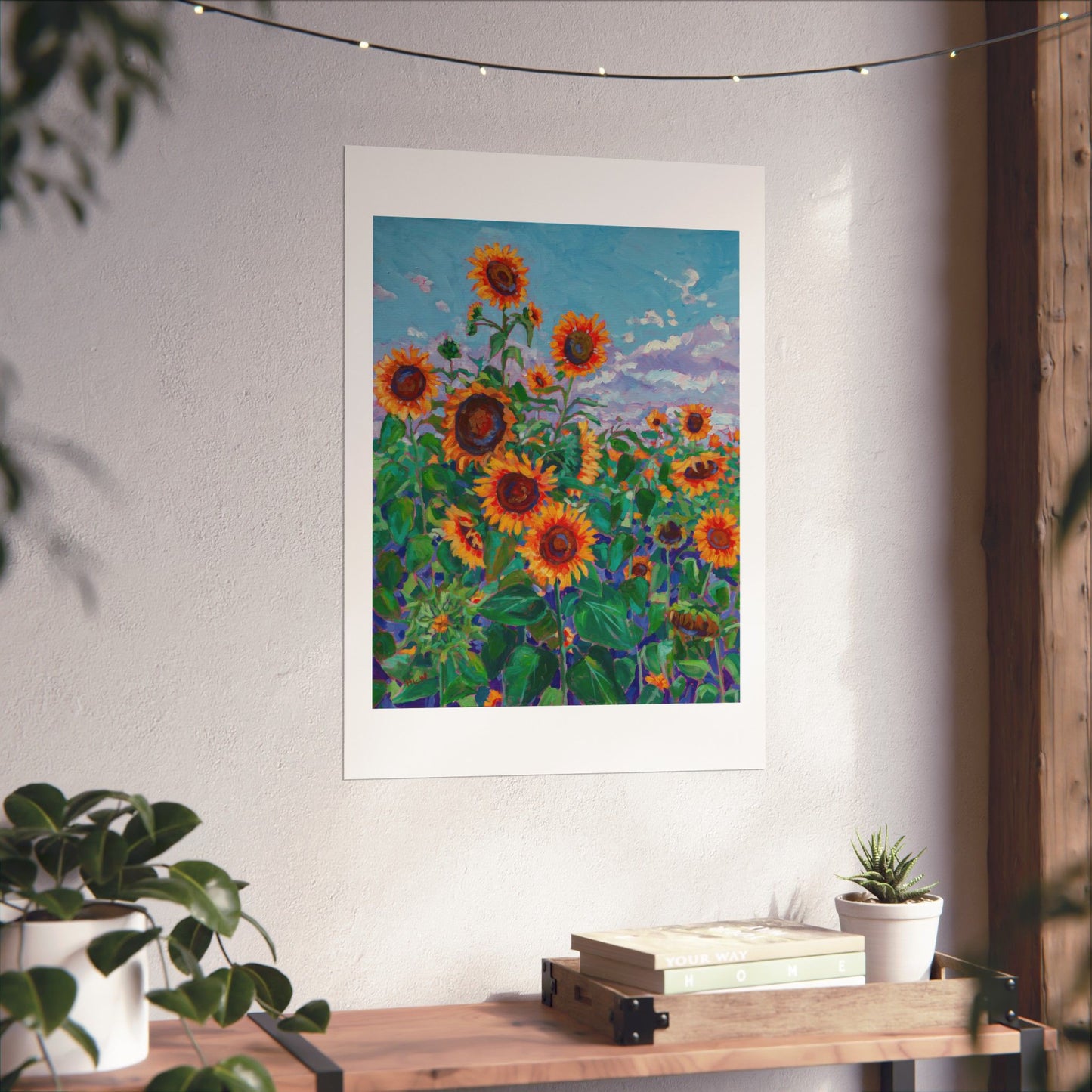 Sunflower field 5 — Fine Art Poster Reproduction