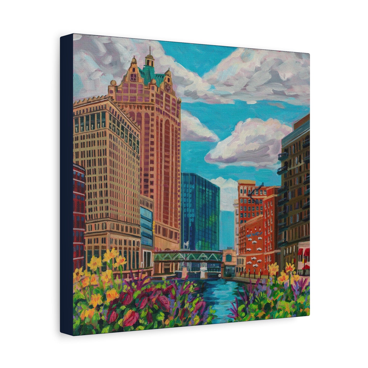 Milwaukee river— Gallery Wrapped Canvas Reproductions