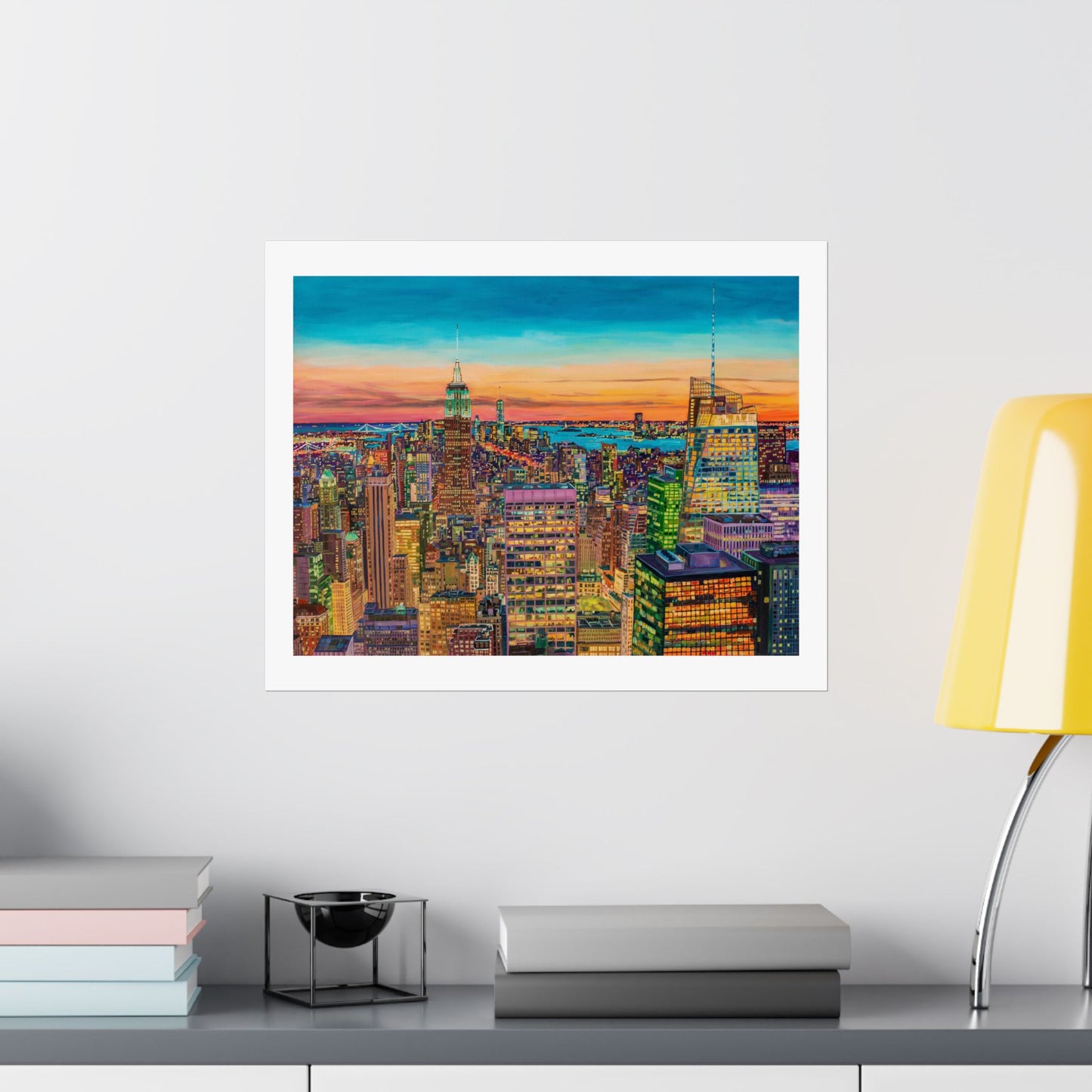 Empire at Dusk-NYC —Matte Horizontal Fine Art Poster Reproductions