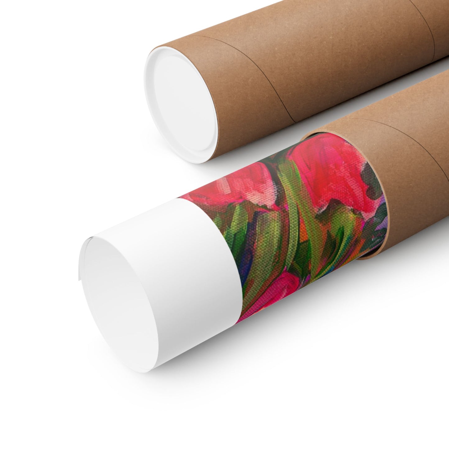 Wonder garden series- Delphinium trio— Matte Paper Poster Reproduction