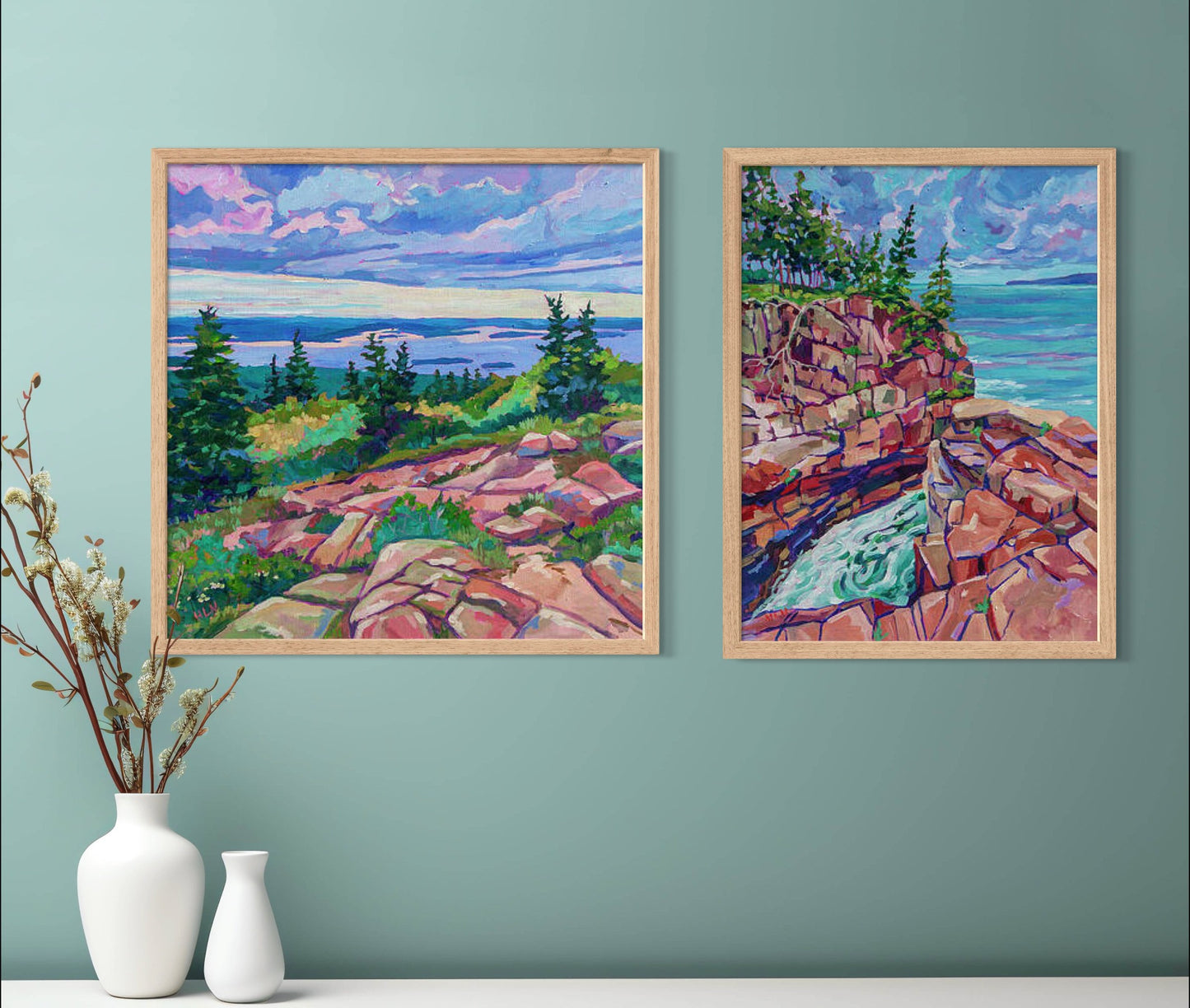 Exploring Acadia original painting