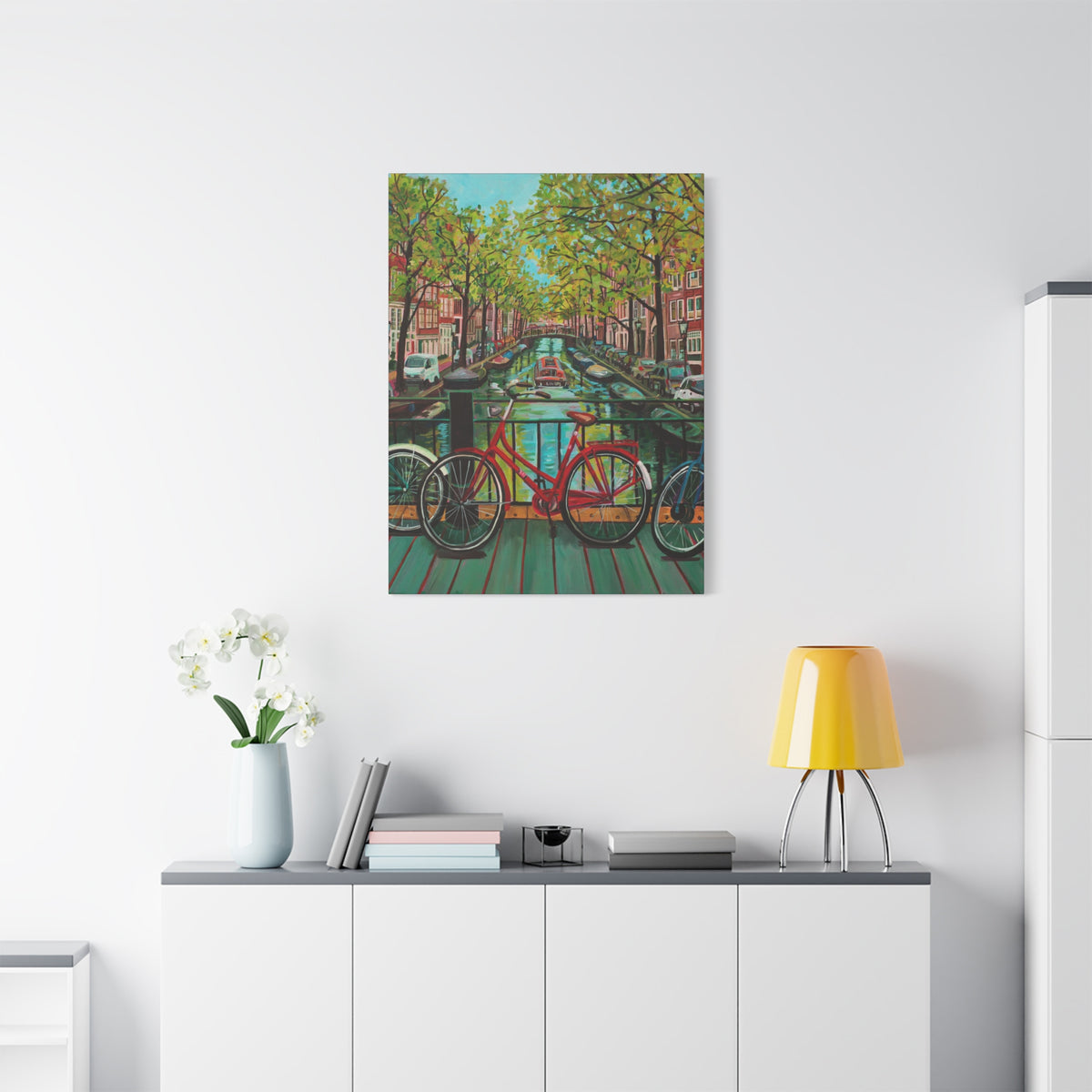 Postcards from Europe: Amsterdam —Matte Canvas, Stretched, 1.25"