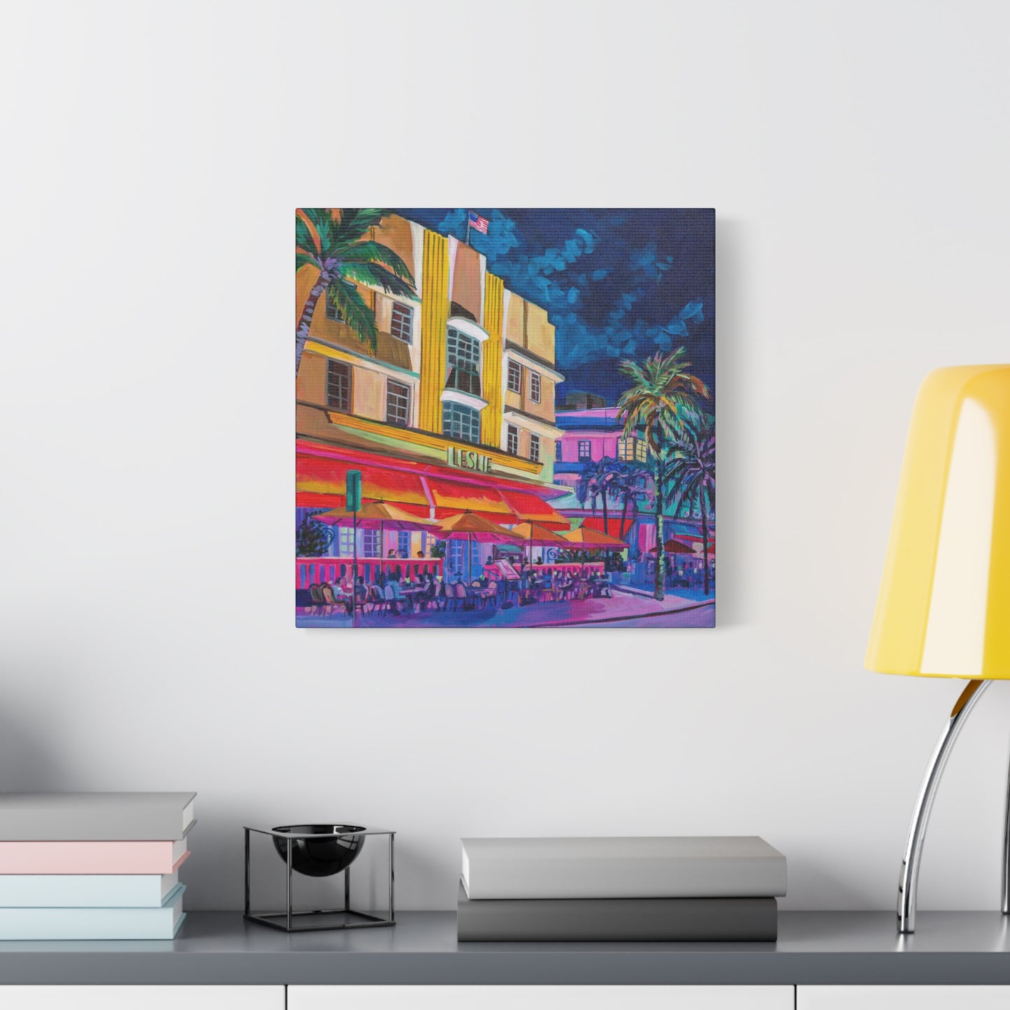 Leslie Hotel-South Beach Miami—Matte Canvas, Stretched, 1.25"