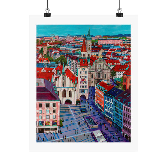 Postcards from Europe: Munich— Fine Art Poster Reproduction