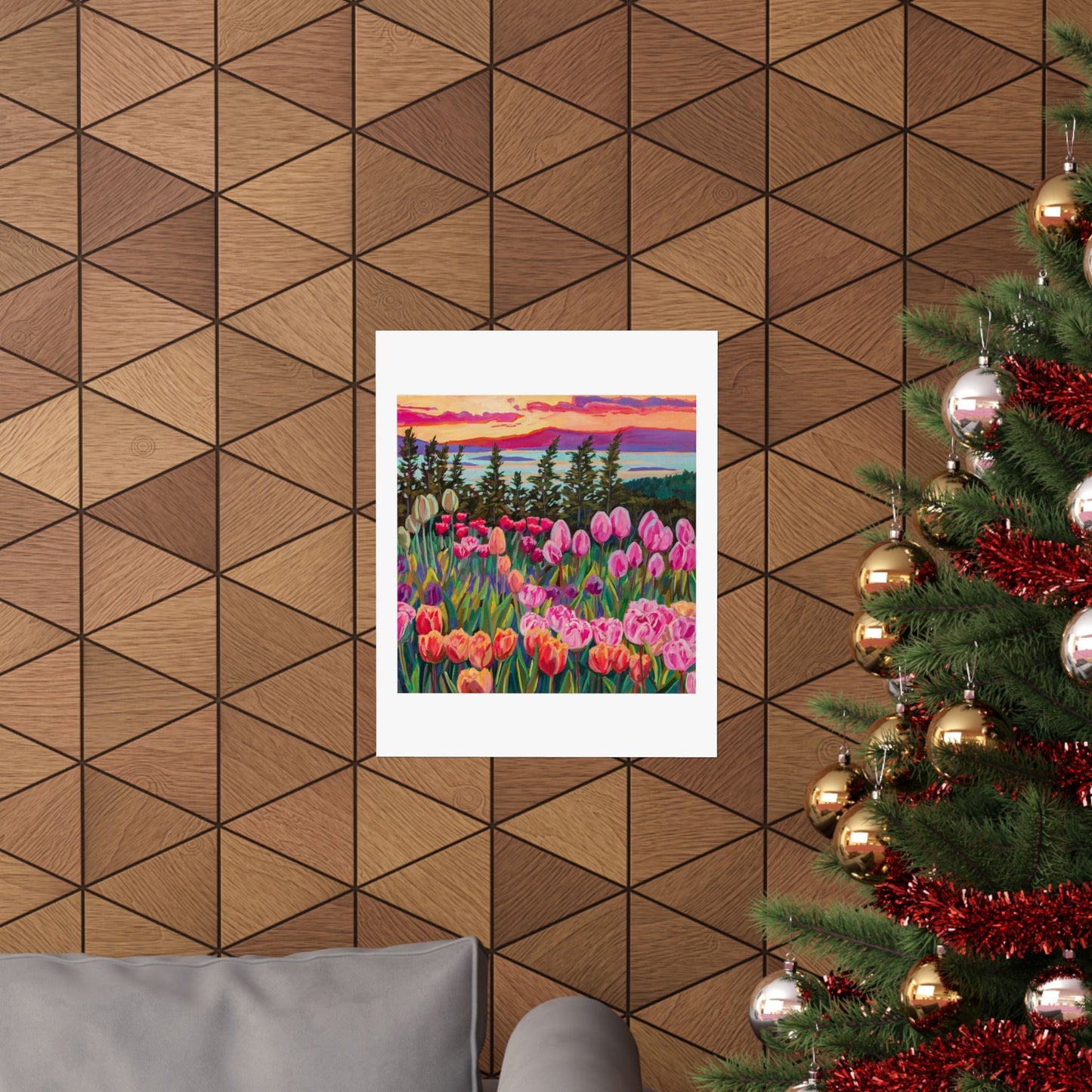 Wonder garden series- Tulip Sunset— Matte Paper Poster Reproduction