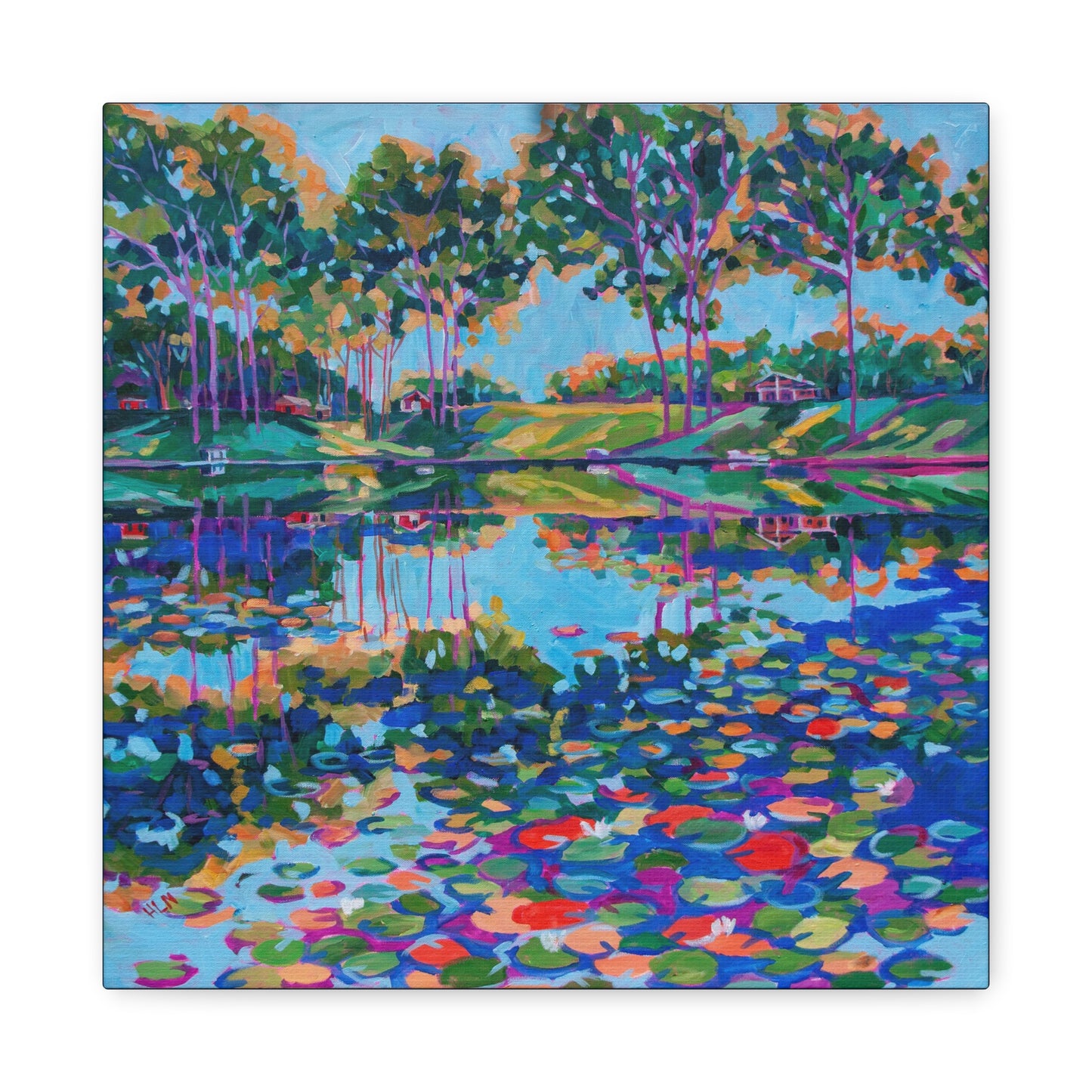 Lily Pads on the lake—Matte Canvas, Stretched, 1.25"