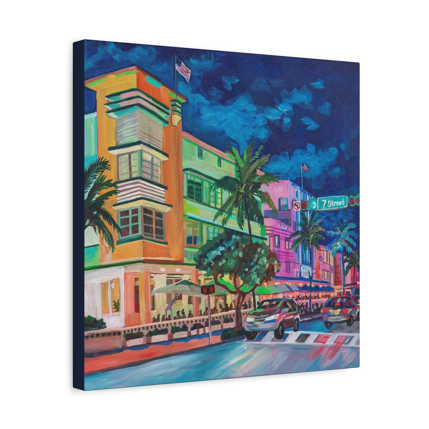 Avalon Hotel-South Beach Miami —Matte Canvas, Stretched, 1.25"