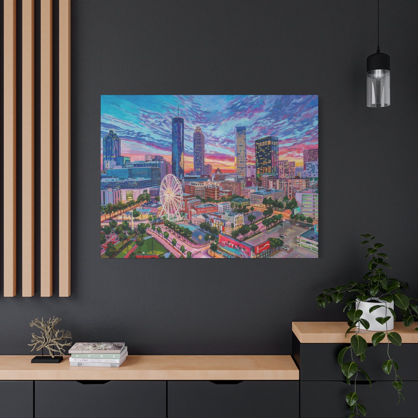 Atlanta Sunset—Matte Canvas, Stretched, 1.25"