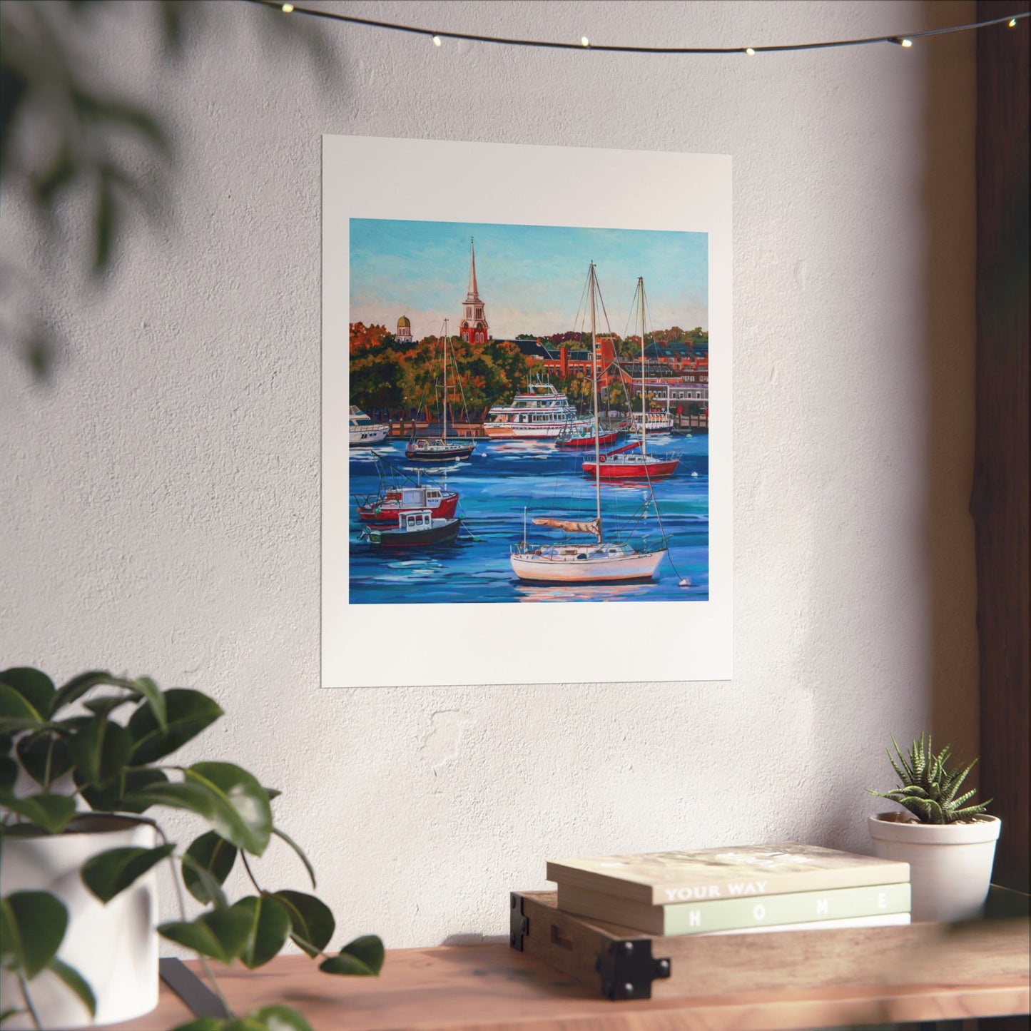 Newburyport Harbor— Matte Paper Poster Reproduction