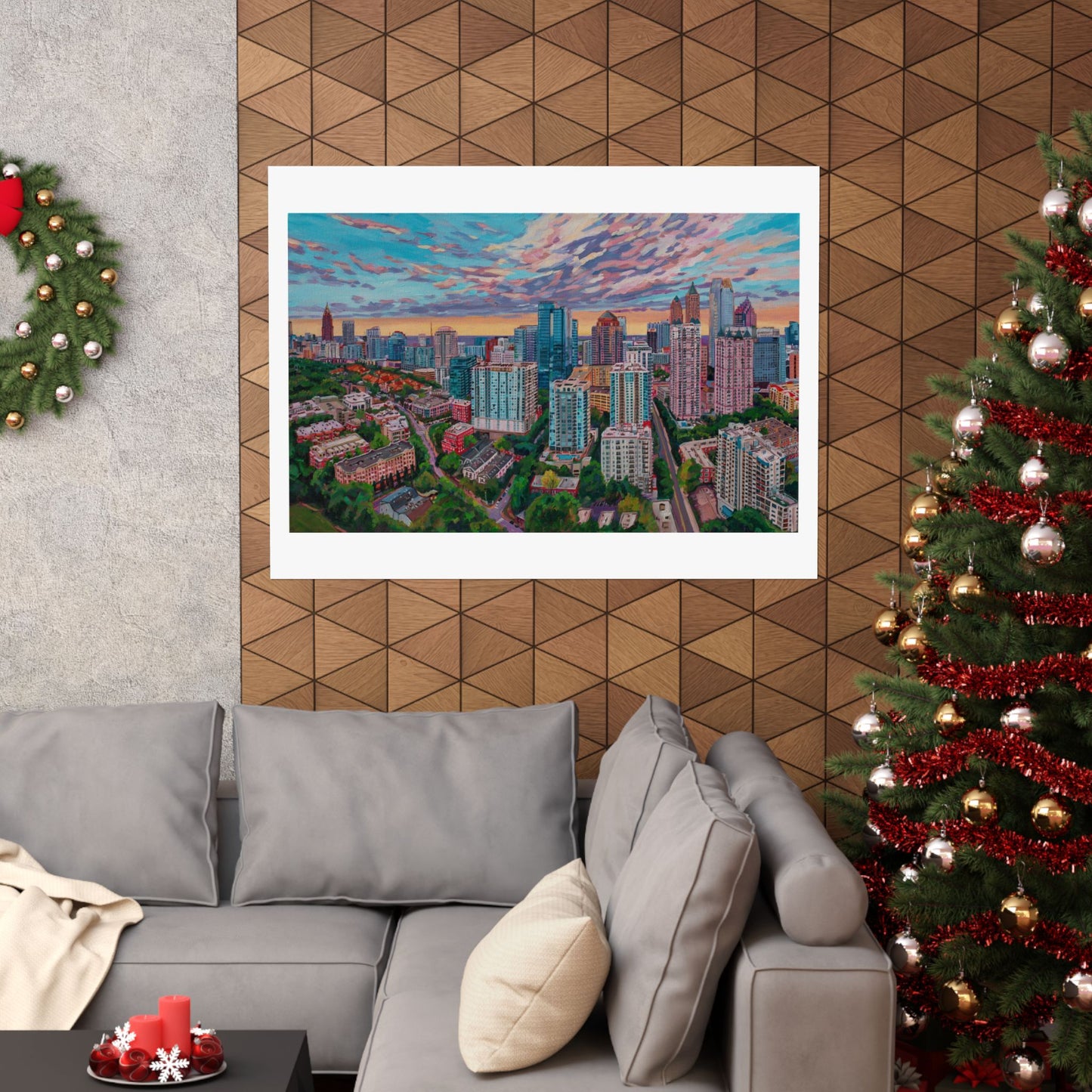 Heart of Midtown —Atlanta—Matte Horizontal Poster Reproduction