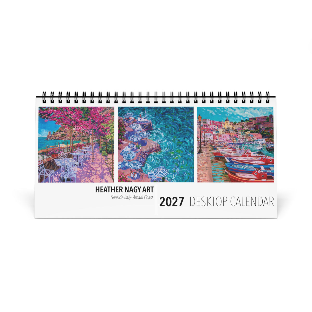 Seaside Italy- Amalfi Coast 2027 Desktop Calendar