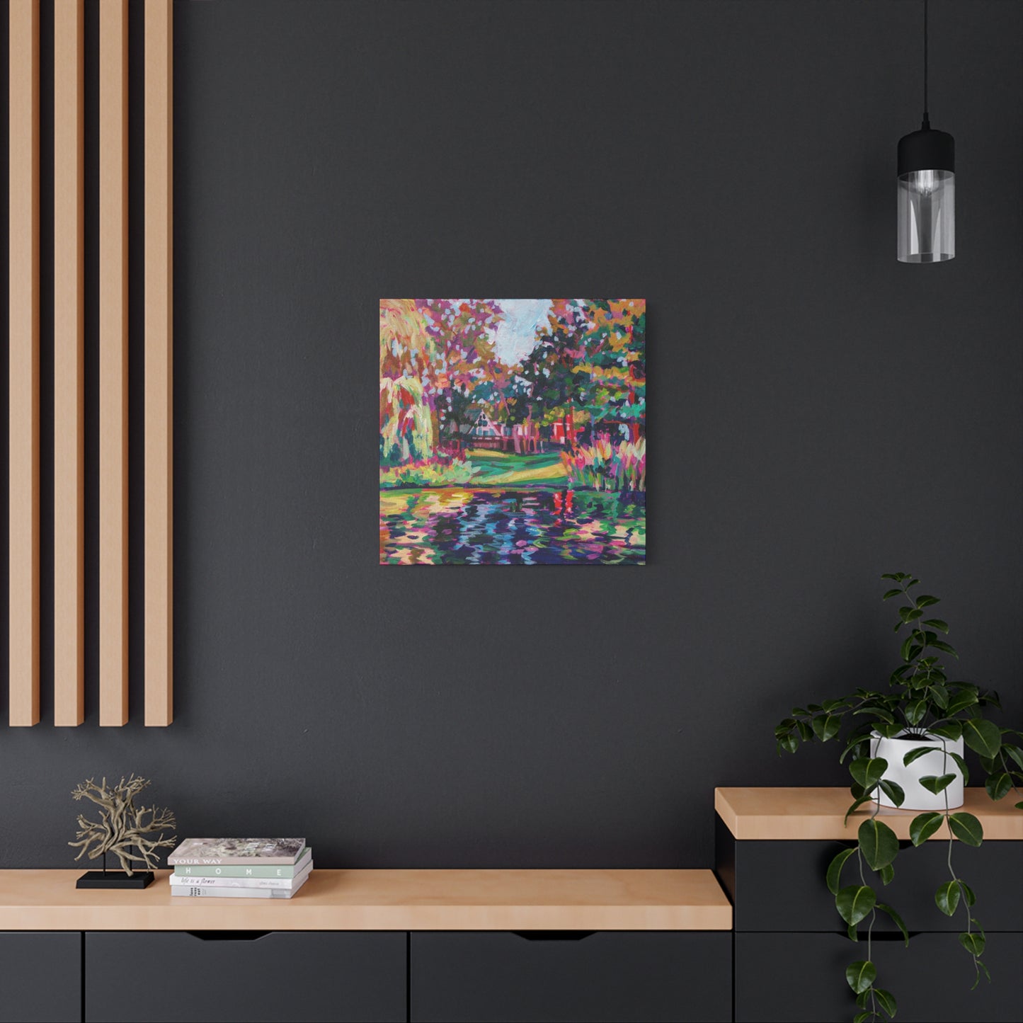 Cabin by the Lake—Matte Canvas, Stretched, 1.25"