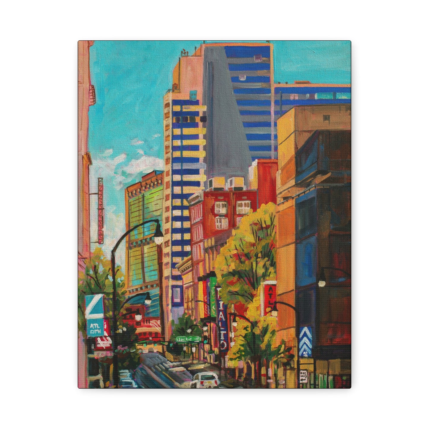 Atlanta Street Scene 2 (Rialto Center for the Arts)—Matte Canvas, Stretched, 1.25"