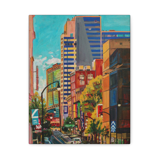 Atlanta Street Scene 2 (Rialto Center for the Arts)—Matte Canvas, Stretched, 1.25"