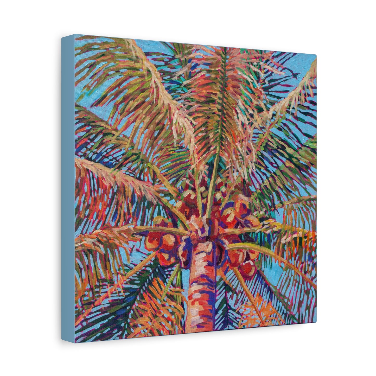 Palm detail #10 —Matte Canvas, Stretched, 1.25"