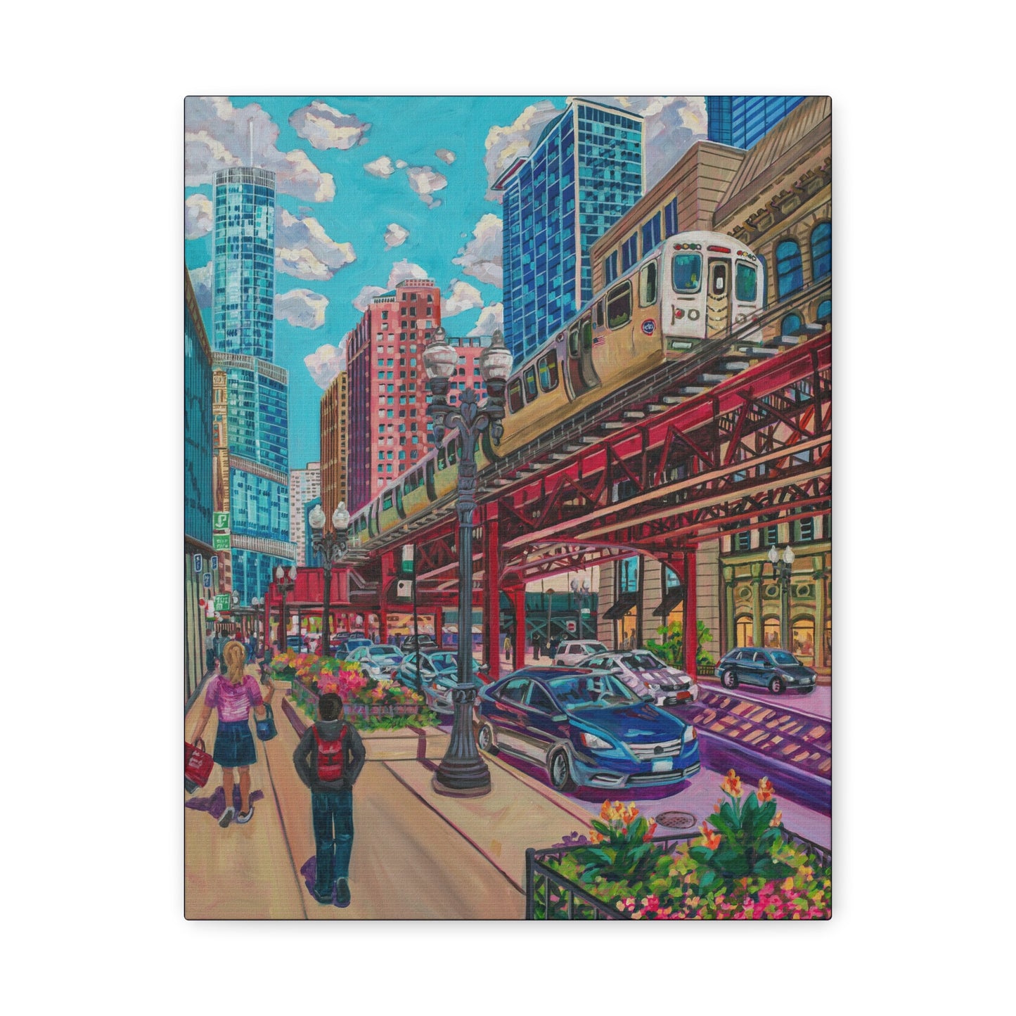 Chicago Elevated—Matte Canvas, Stretched, 1.25"