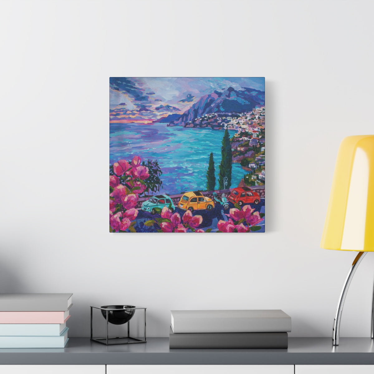 Fiats at Arienzo, Positano —Matte Canvas, Stretched, 1.25"