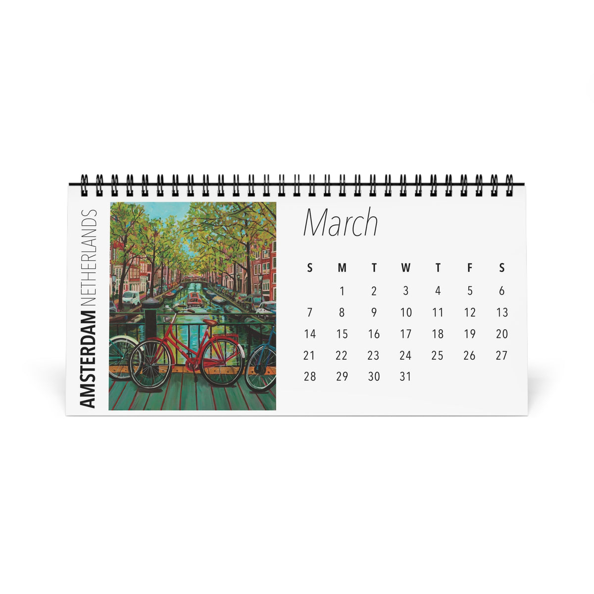 Postcards from Europe 2027 Desktop Calendar