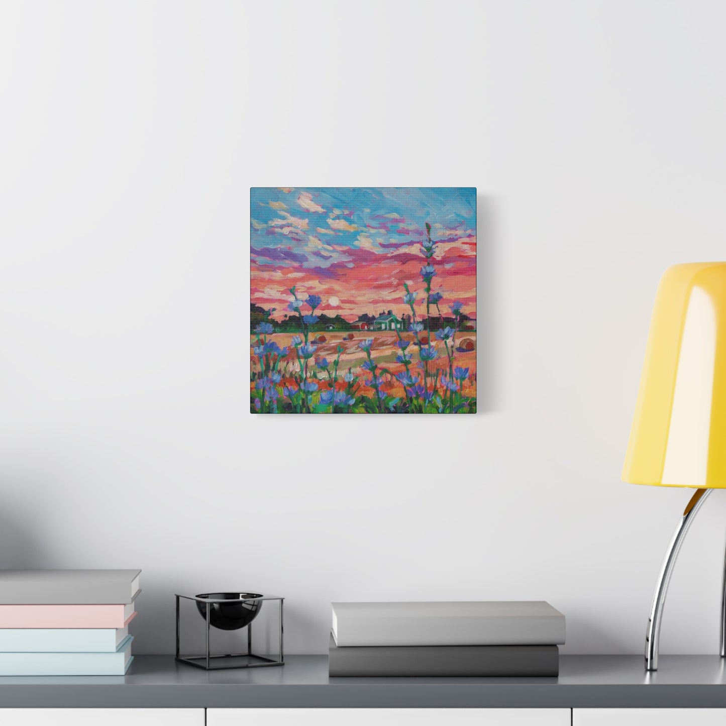 Chicory at Sunrise—Matte Canvas, Stretched, 1.25"