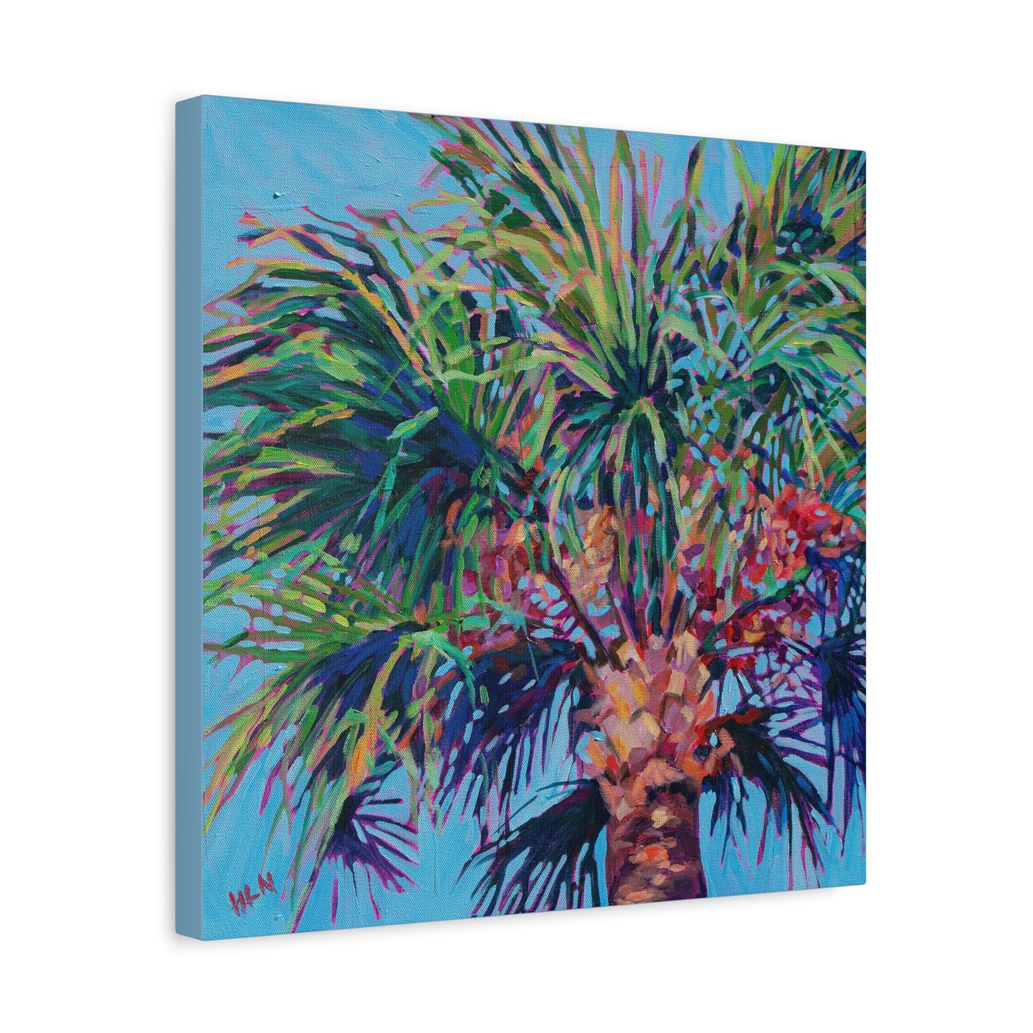 Palm detail #5 —Matte Canvas, Stretched, 1.25"