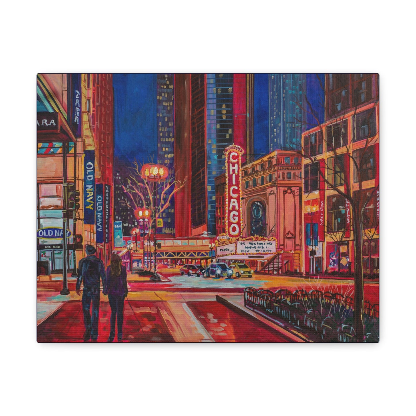 Chicago Theatre— Gallery Wrapped Canvas Reproduction