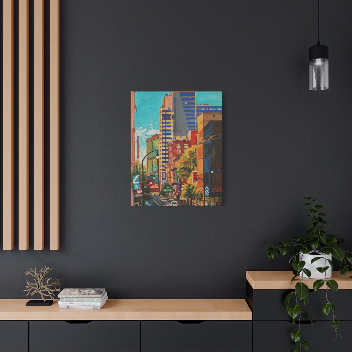 Atlanta Street Scene 2 (Rialto Center for the Arts)—Matte Canvas, Stretched, 1.25"
