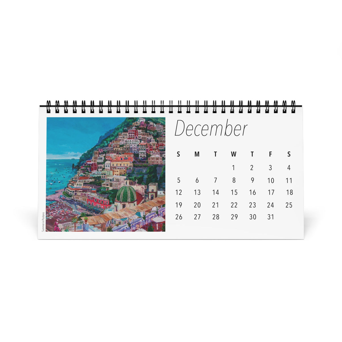 Seaside Italy- Amalfi Coast 2027 Desktop Calendar