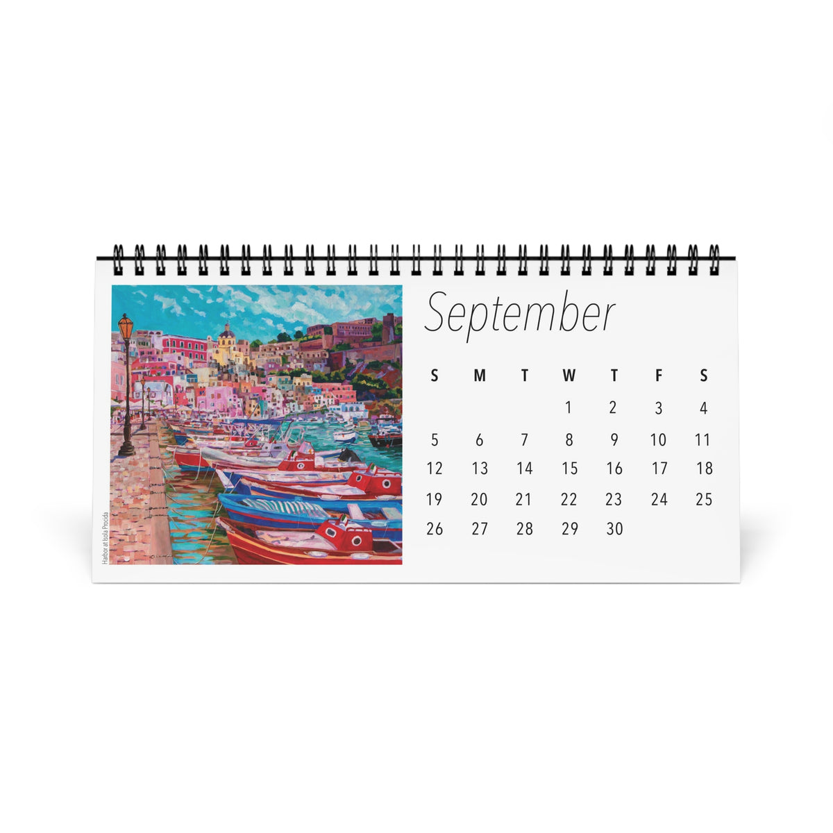 Seaside Italy- Amalfi Coast 2027 Desktop Calendar