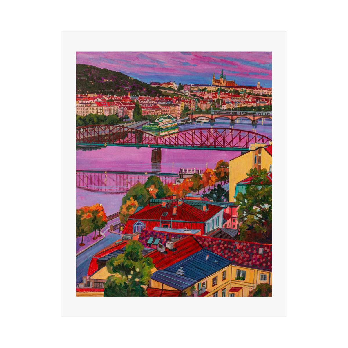 Postcards from Europe: Prague— Fine Art Poster Reproduction